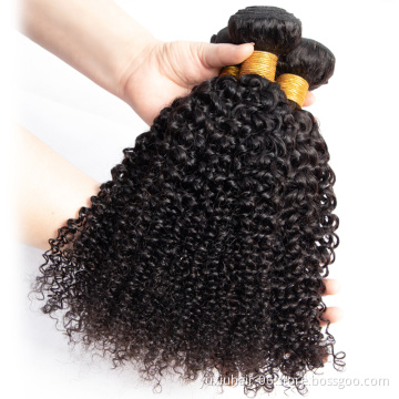 Natural Color 9-10A Grade Raw Remy Hair Extension Cuticle Aligned Human Hair Bundles Curly 8-40Inches Long Virgin Hair